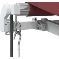 vidaXL Luifel automatisch uittrekbaar 450x350 cm bordeauxrood