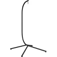 vidaXL Frame voor hangstoel in de vorm van een ei, zonder mand, antraciet, staal (alleen voet)