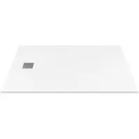 Vente-unique Opzet- of inbouwdouchebak in hars – Wit – 140 x 90 cm - Snijdbaar - MIRNOSA