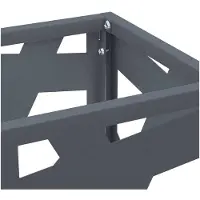 vidaXL Regen Paraplu Stand Antraciet 15,5 x 15,5 x 49 cm Staal