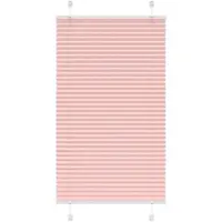 vidaXL Plissé rolgordijn 80x200 cm stofbreedte 79,4 cm polyester roze