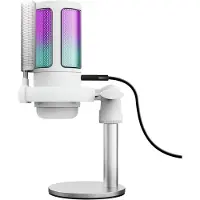 Trust GXT 238W Auron - USB Microfoon - Gaming en Streaming - Cardioïde - RGB Verlichting - Wit