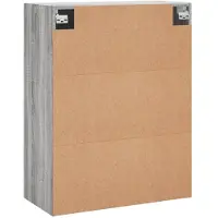 vidaXL Wandkast, grijs Sonoma, 69,5 x 34 x 90 cm