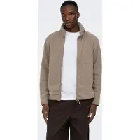 Only & Sons Fleece jas 'ONSJason' lichtbruin
