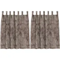 vidaXL Velvet Gordijnen 2 st Cappuccino 140 x 140 cm Fluweel