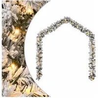vidaXL Kerstslinger met LED-lampjes groen 5 m PVC