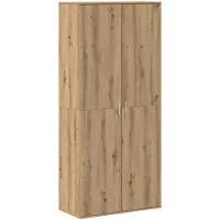 vidaXL Highboard 80 x 39 x 178 cm Bewerkt hout Artisanaal eiken