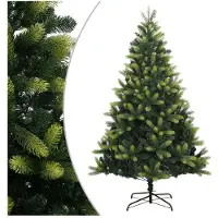 vidaXL Kunstkerstboom met scharnieren en standaard 120 cm