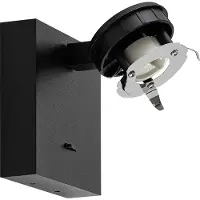 Deko-light Can Tilt Square Base 341346 Wandlamp GU10 7.5 W Zwart (RAL 9005)