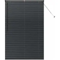 vidaXL Venetiaanse Jaloezieën Zwart 220 x 120 cm Aluminium
