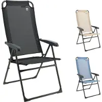 Travellife Campingstoel Lago Ligstoel Klapstoel - Opvouwbare stoel, verstelbaar, 120 kg