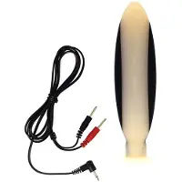 Rimba Electro Sex - Siliconen Dildo Plug Groot bi-polair 155 mm