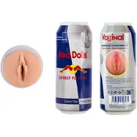 Kaalimato - Masturbator in Energy Drink Blikje - Blauw/Rood