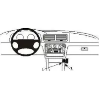 Brodit ProClip houder geschikt voor Volkswagen Passat 1997-2005 Angled mount,LET OP: UITLOPEND ARTIKEL, KAN NIET RETOUR!