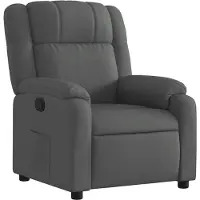 vidaXL Relaxfauteuil donkergrijze stof