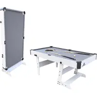 Cougar Hustle L opklapbare Pooltafel Wit