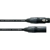 Cordial XLR Verbindingskabel [1x XLR-bus - 1x XLR-stekker] 3 m Zwart Cordial CPM 3 FM-FLEX