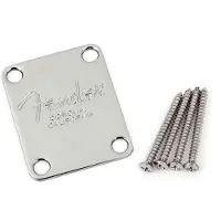 Fender 4-Bolt American Series Bass Neck Plate Chrome