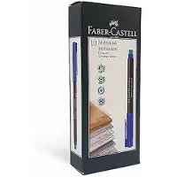 Faber-Castell Permanente markeerstift Faber-Castell Multimark Blauw (10 Stuks)