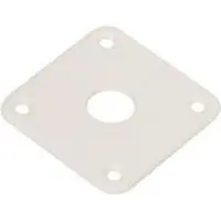 Boston JP-100-W jack plate vierkant plat kunststof wit