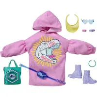 Barbie Kleding & Accessoires Geïnspireerd door Jurassic World met 9 Verhaalstukken
