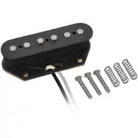 Boston VTE-52-B Single Coil Pickup - Alnico 5 staafmagneten, zwarte fiber bobbin, gewaxte Formvar draad