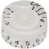 Boston KW-114 transparante witte speedknop voor inch type potas