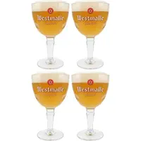 Westmalle Bierglazen 330 ml - 4 Stuks
