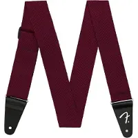 Fender 991445406 gitaarriem, 5cm. breed, zwart/rood
