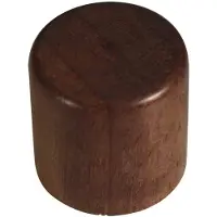 Boston Elegante Walnoot Houten Dome Knop - KWW-370, 18x18mm
