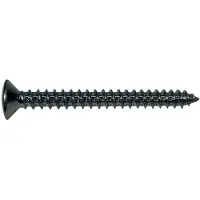 Boston TS-03-B Ovale Verzonken Schroeven 4x45mm - 12 Stuks, Zwart