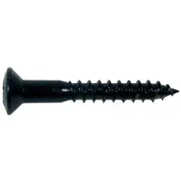 Boston WS-04-B Zwarte Ovalen Countersunk Schroeven 3,5x25mm - 12 Stuks