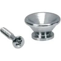 Boston EP-PP-C Strapbuttons - Metalen V-vorm, 17mm, Chroom (2-pack)