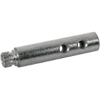 Boston MHP-08D machine head shafts, metal, 2 holes, nickel, 6x26mm, 12-pack