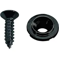Boston SH-4-B Snaaretainer - Buttonmodel, 10mm, Zwart
