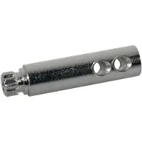 Boston MHP-11D machine head shafts, metal, 2 holes, nickel, 6x22mm, 12-pack