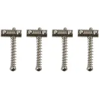 AllParts BP2125001 Vintage Stijl Stalen Brugzadels voor Bas - Set van 3