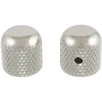 AllParts Dome Knoppen Set van 2 - Verchroomd, Geschikt voor Amerikaanse Potentiometers