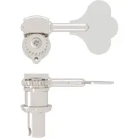 Hipshot HS-20675SN HB6 1/2 USA Ultralite bass tuning machine, shiny nickel, clover key