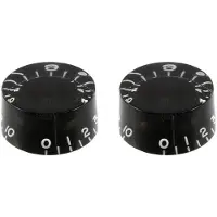 AllParts PK0130023 zwarte snelknoppen voor vintage gitaren - 2 stuks