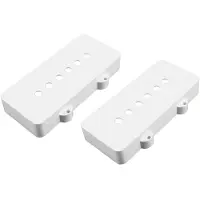 AllParts PC6400025 pickup covers voor Jazzmaster, witte nylon, set van 2
