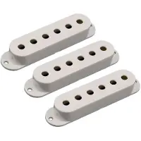AllParts PC0406050 pickup covers voor Stratocaster, parchment, 3 stuks