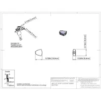 Hipshot HS6B1TLPP Tulip Stemknop voor Gitaarmechaniek Pearl, per stuk