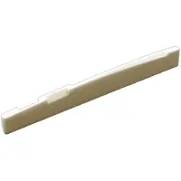 AllParts BS02540U0 Gecompenseerd zadel van ongebleekt been voor akoestische gitaar 76x2,8x8,7 mm