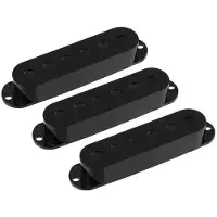 AllParts PC0406023 pickup covers voor Stratocaster, zwart, 3 stuks