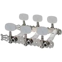 Boston 129-P Stemmechanieken voor Klassieke Gitaar 3L/3R Nikkel met Parelmoer Knoppen en Lyra 70 mm