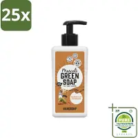 Marcel's Green Soap 25 x Marcel’s Green Soap – Handzeep – Sandelhout & Kardemom – 250 ml - Grootverpakking - Handzeep - Natuurlijke Handzeep - Handzeep Met Geur - Handzeep Sandelhout - Handzeep Lavendel