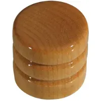 Boston KWM-350 Esdoorn Domeknop met 2 Ringen 19x18mm