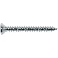 Boston TS-03-C Verchroomde Tap Schroeven 4x45mm - 12 Stuks