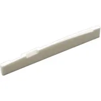 AllParts BS0254B00 Set van 15 gecompenseerde zadels gebleekt been akoestische gitaar 76x2,8x8,7 mm